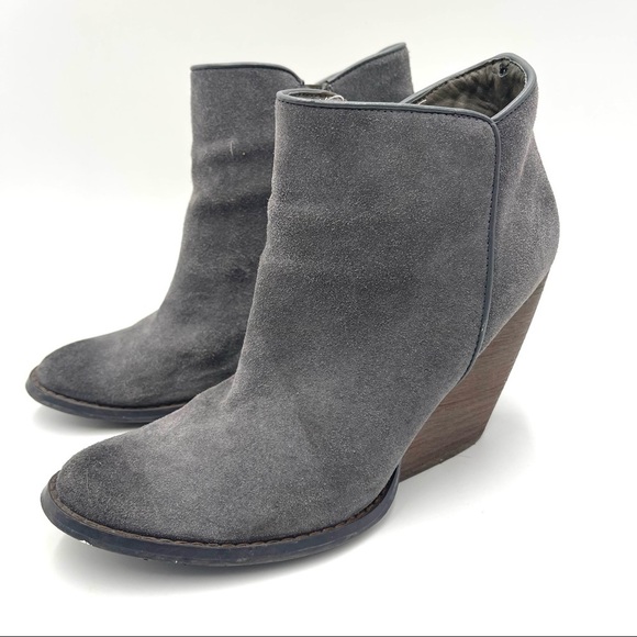 Very Volatile Whitby grey suede heel ankle boots size 8.5 - Picture 9 of 9